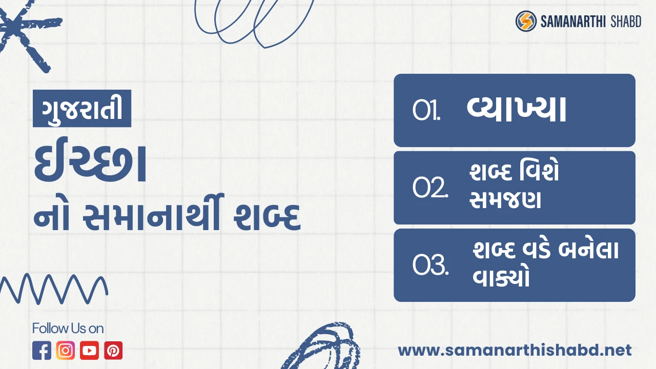 iccha no samanarthi shabd in gujarati